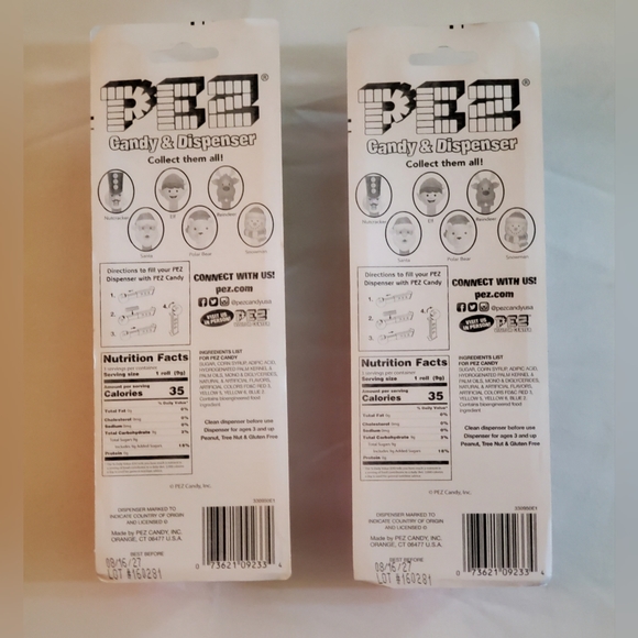 Pez Candy & Dispenser Merry Christmas Santa and Reindeer Lot of 2 New - Picture 2 of 4